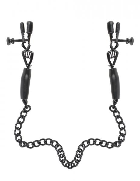 Adjustable Nipple Chain Clamps, Black
