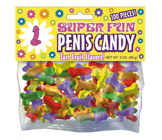 Penis Candy, 100 Pieces, Fruit Flavors, 3oz
