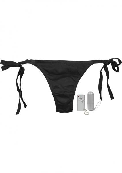 VibrO Panty Bikini 10 Function Remote Control, Waterproof, O/S, Black