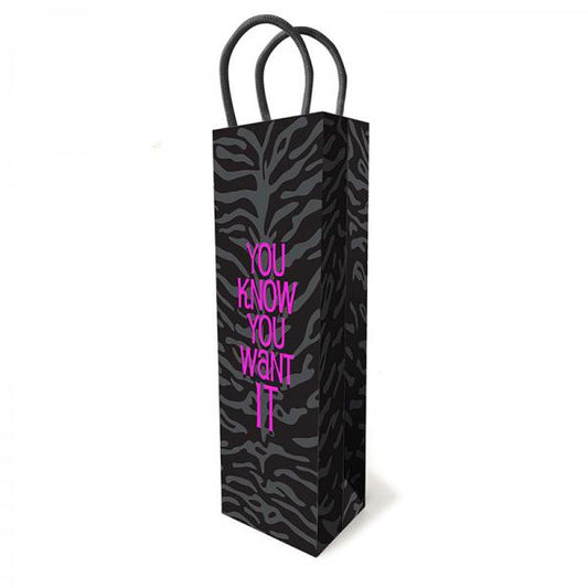 You Know You Want It Gift Bag, Black